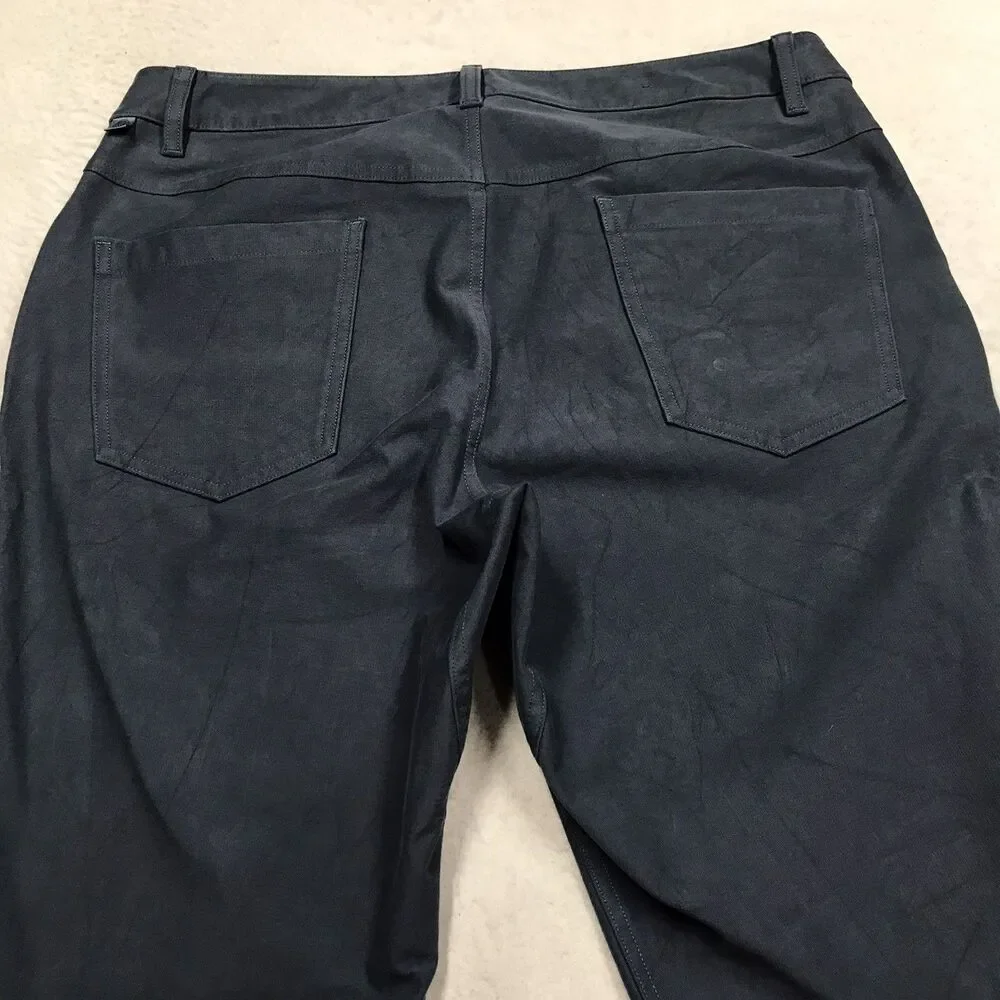 LULULEMON ABC Pant Men 34x33 Blue Slim Fit Utilitech Abrasion Chino LM5ABOS